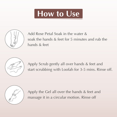 Sara Gold Facial Kit for Bridal Radiance & Shine for All Types of Skin 62gm with Rose Pedicure Manicure Kit